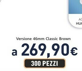 Unieuro Watch gt 3 3,63 cm (1.43") 46 mm amoled acciaio inossidabile gps (satellitare) offerta
