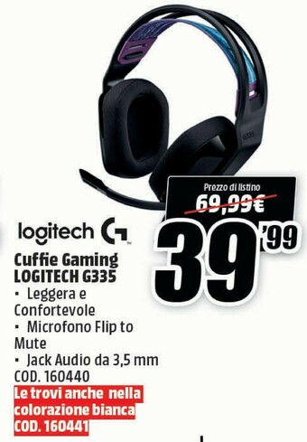 MediaWorld Cuffie offerta