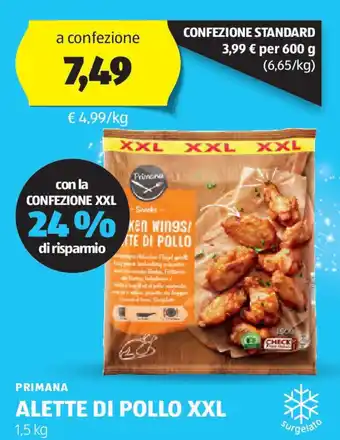 ALDI Primana alette di pollo xxl offerta