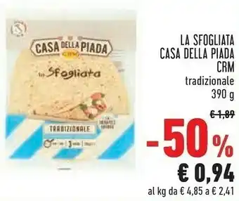 Conad Casa della piada crm la sfogliata offerta