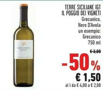 Conad Terre siciliane igt offerta