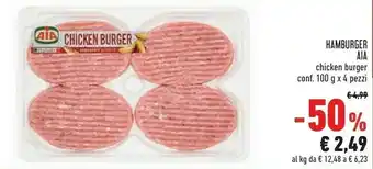 Conad Hamburger chicken burger offerta