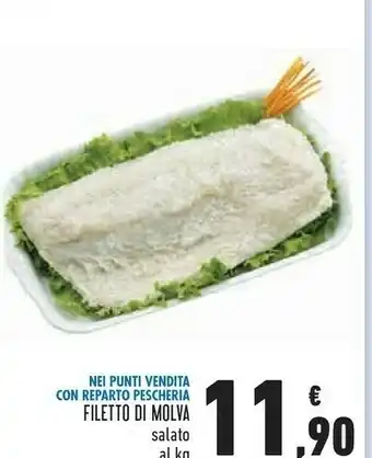 Conad Filetto di molva salato offerta