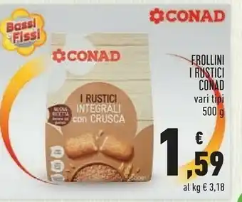 Conad Conad frollini i rustici offerta