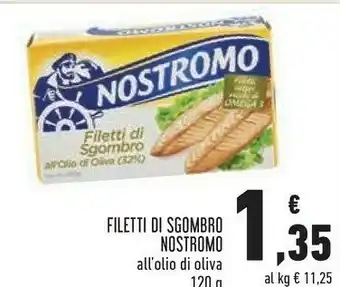 Conad Filetti di sgombro all'olio di oliva 120 g offerta