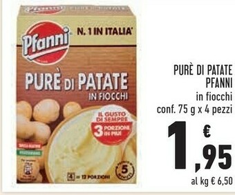 Conad Purè di patate in fiocchi 75 g(ml) offerta