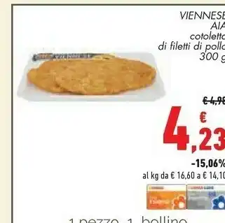 Conad Viennese cololetta di filetti di pollo offerta