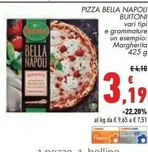 Conad Pizza bella napoli margherita offerta