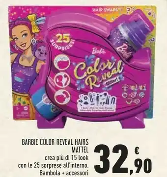 Color reveal hairs mattel