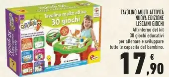 Carotina tavolino molto attivo 30 giochi nuova edizione