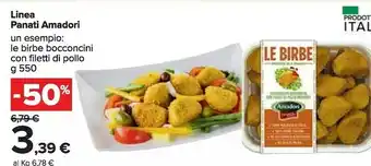 Amdori le birbe bocconcini con filetti di pollo 550 g