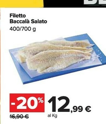 Carrefour Market Filetto baccala salato offerta