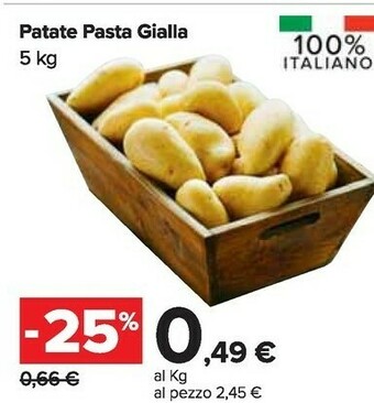 Carrefour Market Patate pasta gialla offerta