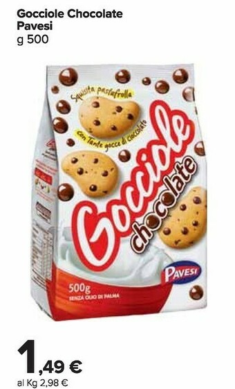Carrefour Market Gocciole chocolate 500 g(ml) offerta