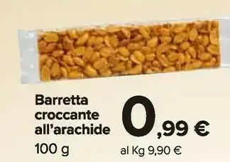 Carrefour Market Barretta croccante all'arachide offerta