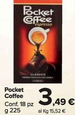Pocket coffee 225 g(ml)