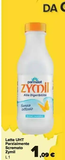 Carrefour Market Latte uht parzialmente scremato zymil offerta