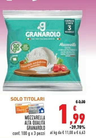 Conad City Mozzarella offerta