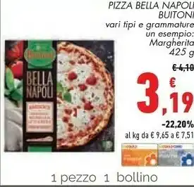 Conad City Pizza bella napoli margherita offerta