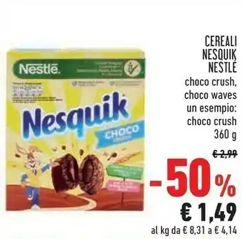Conad Superstore Nestlé - nesquik choco waves 360 g(ml) offerta