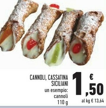 Conad Superstore Cannoli, cassatina siciliani offerta