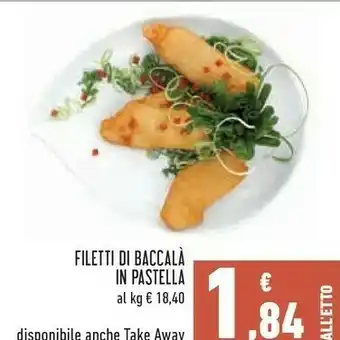 Conad Superstore Filetti di baccalà in pastella offerta