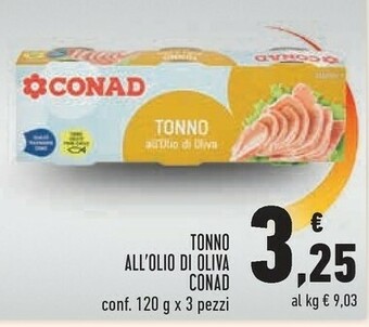 Conad Superstore Conad tonno all'olio di oliva offerta