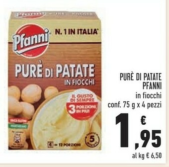Conad Superstore Purè di patate in fiocchi 75 g(ml) offerta