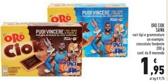 Conad Superstore Oro ciok con tavoletta di cioccolato fondente 200 g(ml) offerta