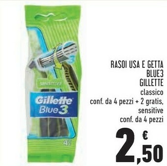 Conad Superstore Rasoi usa e getta blue3 offerta
