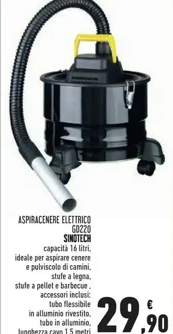 Conad Superstore Sinotech aspiracenere elettrico gd220 offerta