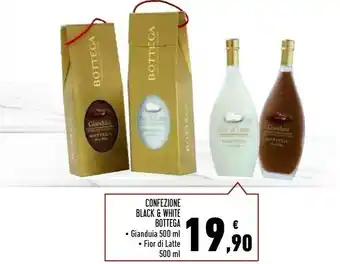 Conad Superstore Bottega cofezione black white gianduia offerta