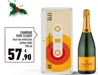 Conad Superstore Champagne brut con metal box yellow label offerta