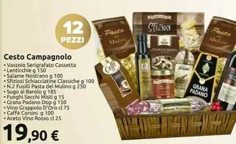 Carrefour Market Campagnolo cesto offerta