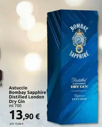 Carrefour Market Bombay sapphire london dry gin distilled 700 ml offerta