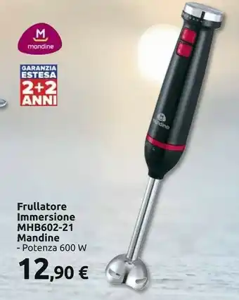 Mandine mhb602-21 frullatore immersione 600 w