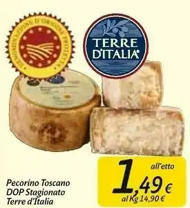 Carrefour Market Pecorino toscano dop offerta