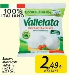 Carrefour Market Bustone mozzarella offerta
