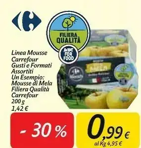 Carrefour Market Carrefour mousse di mela filiera qualità offerta