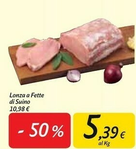 Lonza a fette di suino