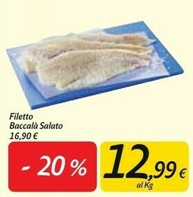 Carrefour Market Filetto baccalà salato offerta
