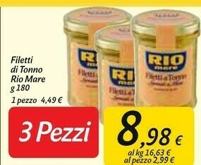 Carrefour Market Filetti di tonno offerta