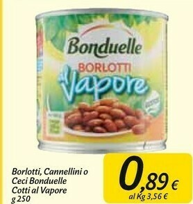 Borlotti al vapore 250 g(ml)