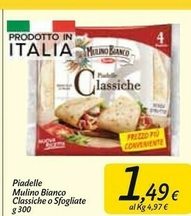 Carrefour Market Piadelle classiche 300 g(ml) offerta