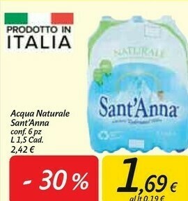 Carrefour Market Acqua minerale naturale offerta