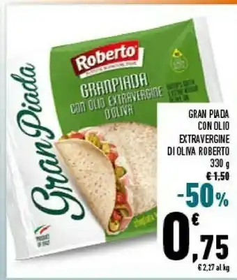 Conad Roberto gran piada con con olio extravergine di oliva offerta