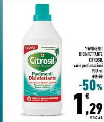 Conad Citrosil pavimenti disinfettante offerta