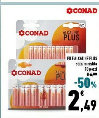 Conad Conad pile alcaline plus offerta