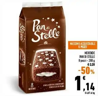 Conad Mulino bianco - merenda pan di stelle 280 g(ml) offerta