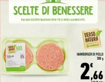 Conad Hamburger di pollo offerta